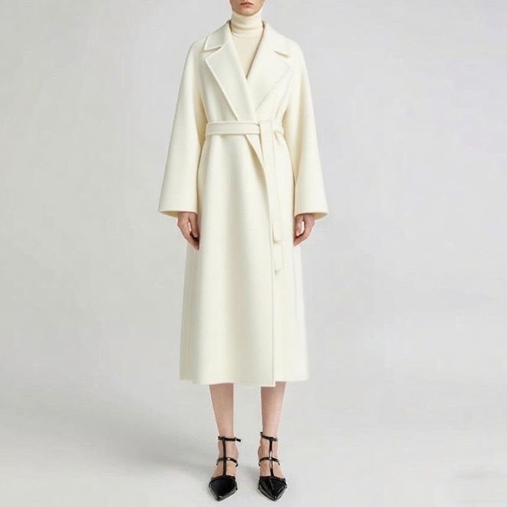 15 Micron Suede Bathrobe Double-Sided Cashmere Coat