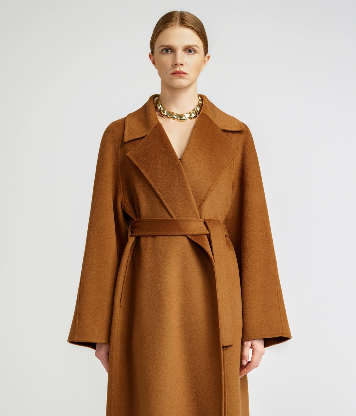 15 Micron Suede Bathrobe Double-Sided Cashmere Coat