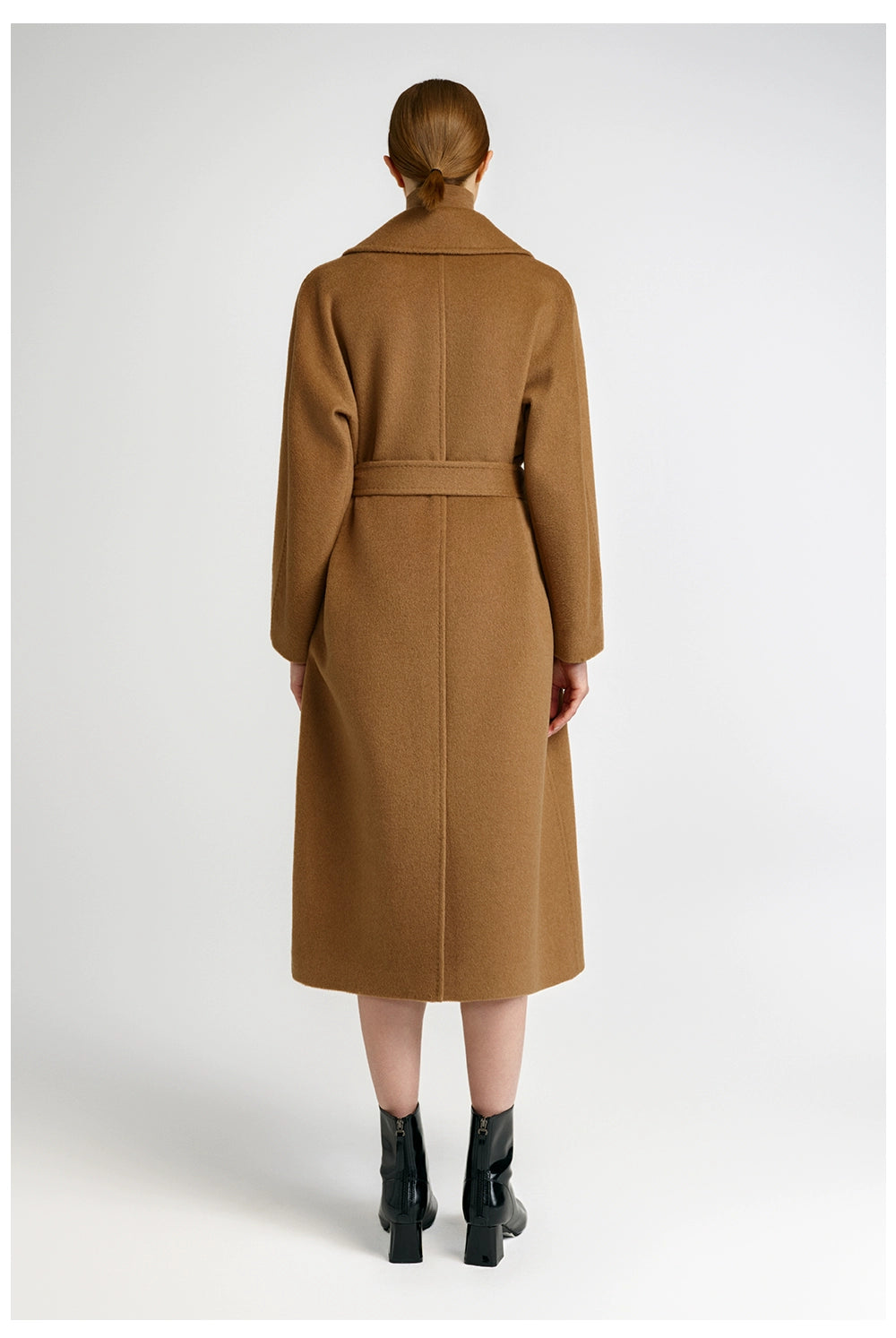 Cashmere coat women's medium and long elegant style