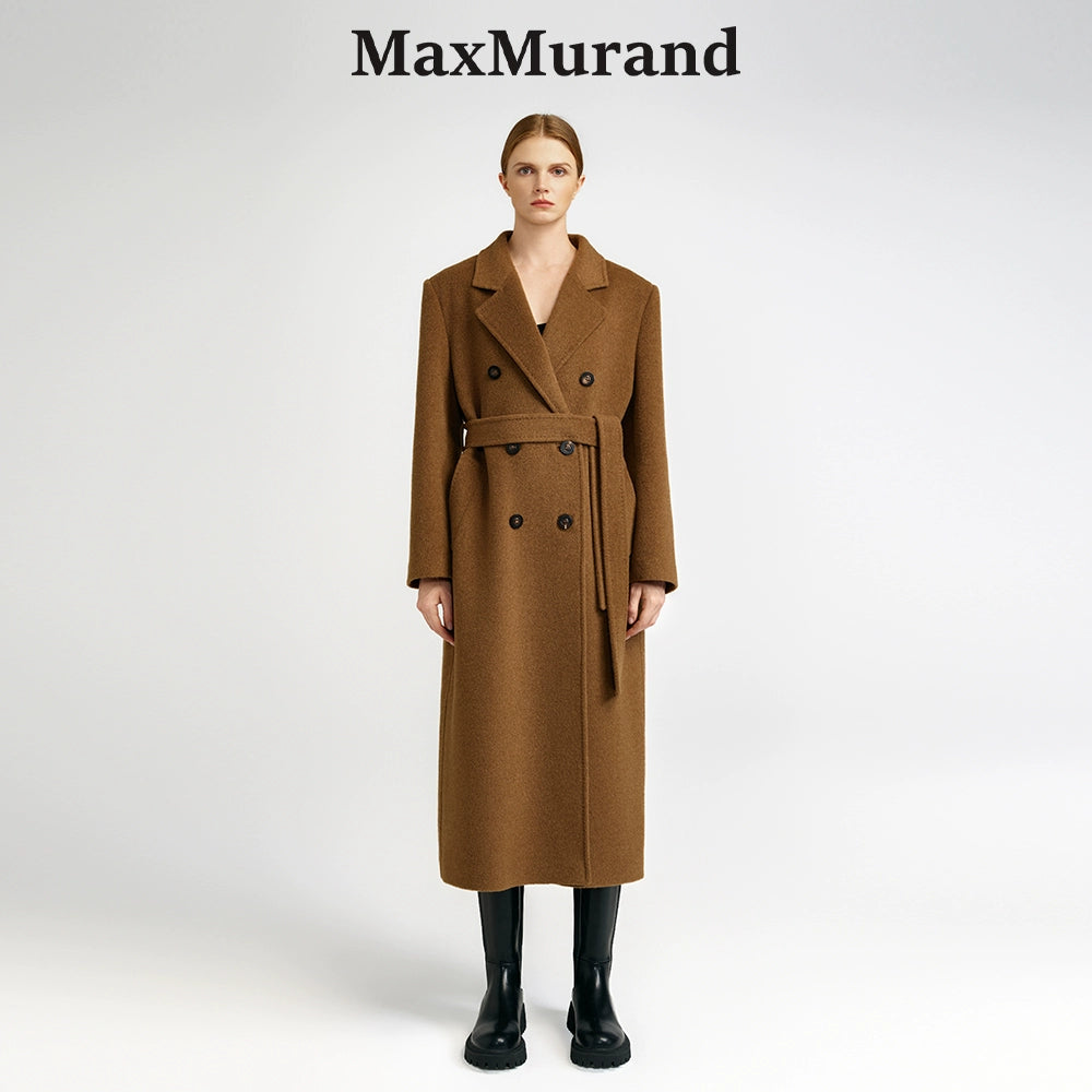Front rotator sleeve double-sided cashmere coat