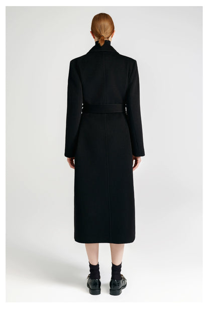 Front rotator sleeve double-sided cashmere coat