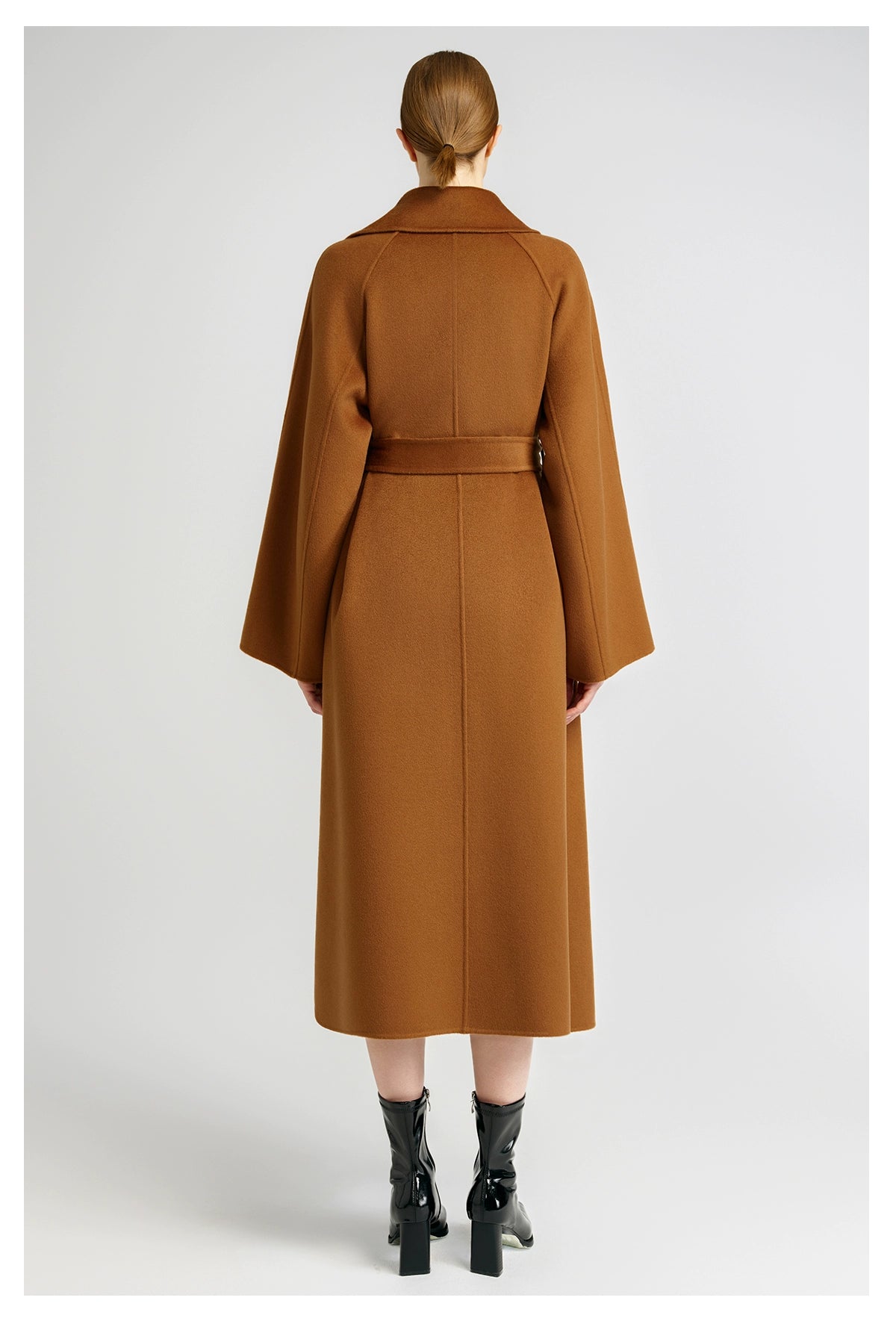 15 Micron Suede Bathrobe Double-Sided Cashmere Coat
