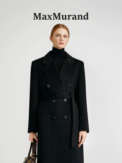 Front rotator sleeve double-sided cashmere coat