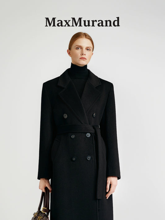Front rotator sleeve double-sided cashmere coat
