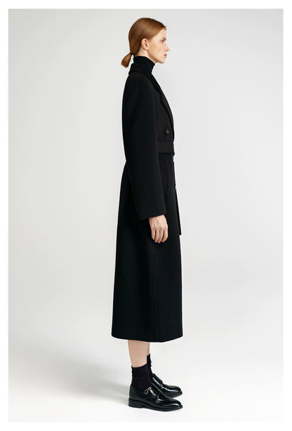 Front rotator sleeve double-sided cashmere coat