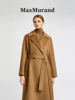 Cashmere coat women's medium and long elegant style