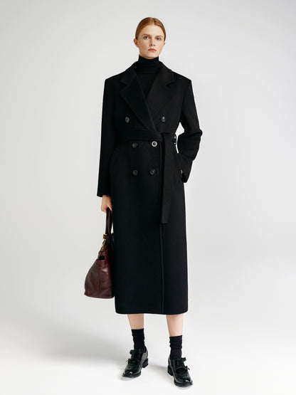 Front rotator sleeve double-sided cashmere coat