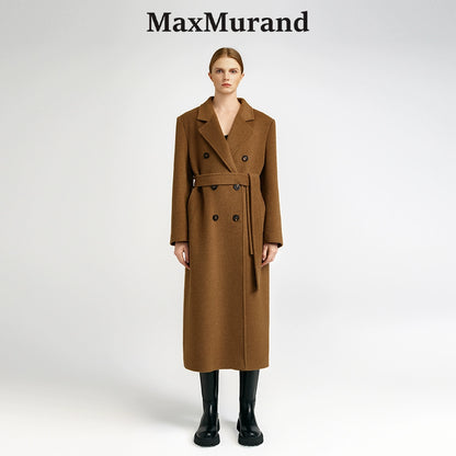Front rotator sleeve double-sided cashmere coat